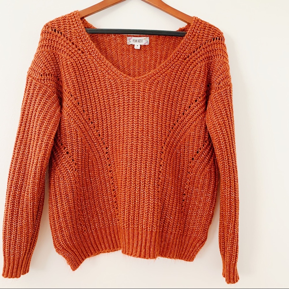 Medium Capri-Colored Knit Sweater